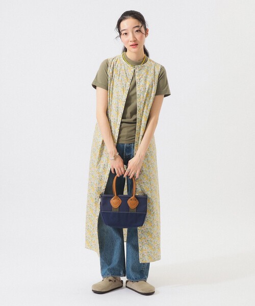 BEAMS BOY(ビームスボーイ)の「リバティ ベルト ノースリーブ ワンピース(ワンピース・レディース・ピンク/イエロー・ONE SIZE)」の15枚目の写真