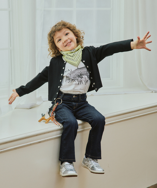 IENA ENFANT（イエナアンファン）の「【IFME/イフミー】別注スニーカー kids(15cm-21.5cm)（スニーカー・キッズ・シルバー/ブラック・21/20/19/18/17/16/15 ）」の6枚目の写真