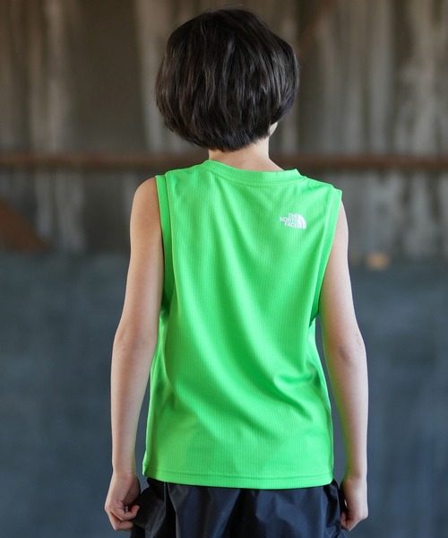 THE NORTH FACE(ザノースフェイス)の「THE NORTH FACE ザ・ノース・フェイス タンクトップ NTJ12609(タンクトップ・キッズ・スモークグレー/グリーン/オレンジ・150cm/130cm/160cm/140cm)」の9枚目の写真