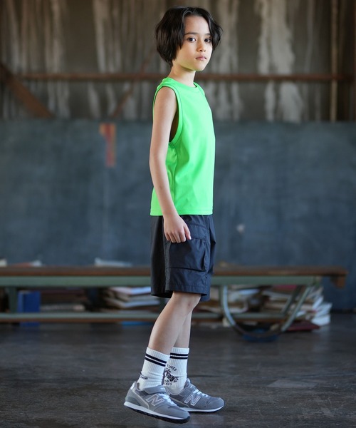 THE NORTH FACE(ザノースフェイス)の「THE NORTH FACE ザ・ノース・フェイス タンクトップ NTJ12609(タンクトップ・キッズ・スモークグレー/グリーン/オレンジ・150cm/130cm/160cm/140cm)」の13枚目の写真