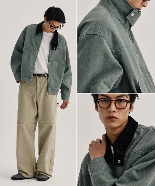 KIIMUIR（キミュア）の「ヴィンテージワークジャケット_カーキ（ブルゾン・レディース・カーキ・MEDIUM/LARGE/X-LARGE）」の3枚目の写真