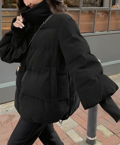 by LEGNA(バイレグナ)の「コーデュロイ中綿ジャケット(ブルゾン・レディース・アイボリー/ブラック/ブラウン・LARGE/MEDIUM)」の2枚目の写真