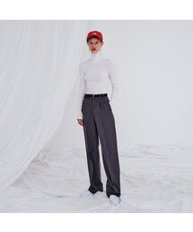 TWO TUCK SLACKS GREY