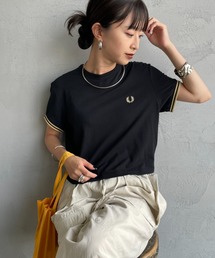 FRED PERRY(�t���b�h�y���[)��[FRED PERRY/�t���b�h�y���[] �����|�C���g���S�h�J �N���b�v�h��T�V���c(T�V���c/�J�b�g�\�[)