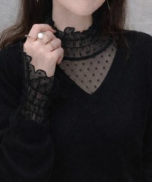シースルー」に該当するトップス（ドット柄）ファッション通販 - ZOZOTOWN