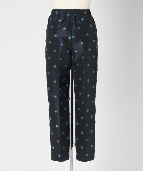 LOEFF(ロエフ)の「<LOEFF>ピンポンツリースポンジ ジャガード パンツ(その他パンツ・レディース・ネイビー・1/0)」の11枚目の写真