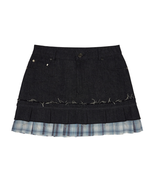 LUVISTRUE(ラヴイズトゥルー)の「SM DENIM MINI SKIRT(BLUE)(スカート・レディース・その他・FREE)」の7枚目の写真