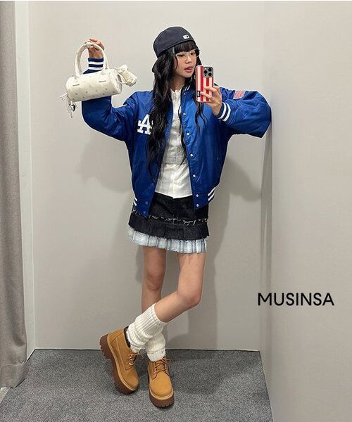 LUVISTRUE(ラヴイズトゥルー)の「SM DENIM MINI SKIRT(BLUE)(スカート・レディース・その他・FREE)」の3枚目の写真