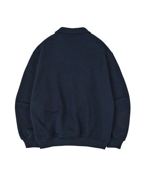 HOOVES（フーブス）の「プルオーバー半ジップカラー スウェット [ネイビー]（その他トップス・メンズ・その他・XL/L/M）」の2枚目の写真