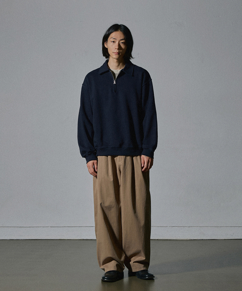 HOOVES（フーブス）の「プルオーバー半ジップカラー スウェット [ネイビー]（その他トップス・メンズ・その他・XL/L/M）」の4枚目の写真