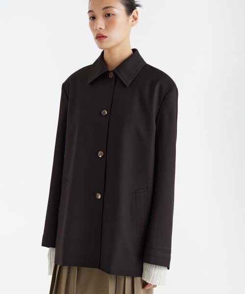 YOUTH(ユース)の「Single Midi Jacket - Brown(トレンチコート・レディース・その他・S/M)」の5枚目の写真