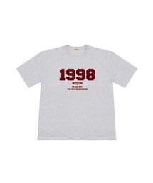 CREEDMENS（クリードマンズ）の「1998ロゴオーバーサイズ半袖Tシャツ（ホワイトメランジ）（Tシャツ/カットソー）」