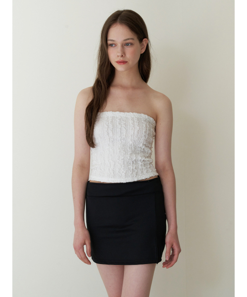 KINDABABY(カインダベイビー)の「lacy petal tube top - white(その他トップス・レディース・ホワイト・FREE)」の5枚目の写真