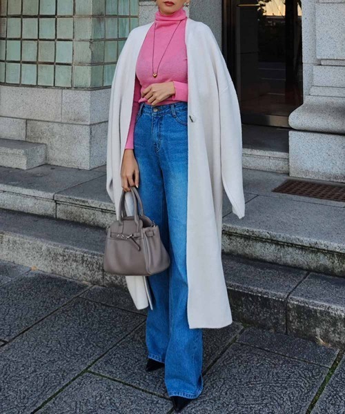 esutoreja（エストレジャ）の「フレアデニムパンツ（デニムパンツ・レディース・ブルー・M/S）」の6枚目の写真