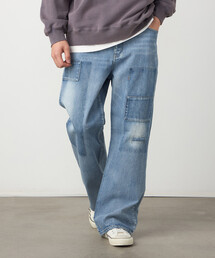 Purple&Yellow（パープルアンドイエロー）の「リメイク風加工 デニムパンツ（デニムパンツ）」