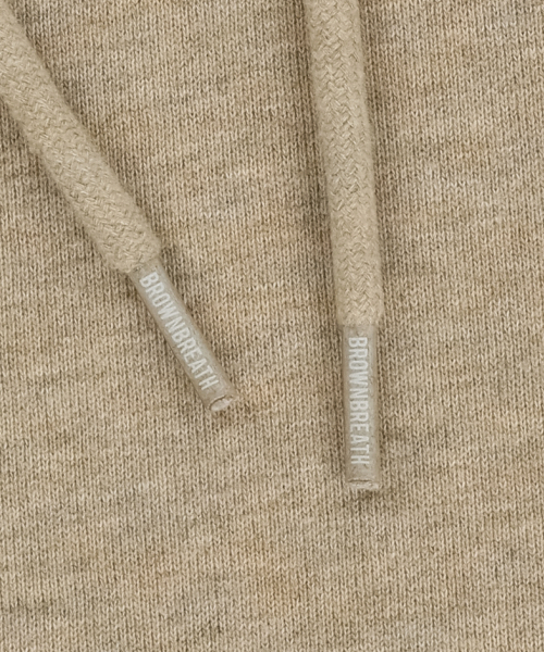 BROWNBREATH(ブラウンブレス)の「TAG HOODIE - MELANGE BEIGE(パーカー・レディース・その他・SMALL/MEDIUM/LARGE/X-LARGE)」の4枚目の写真