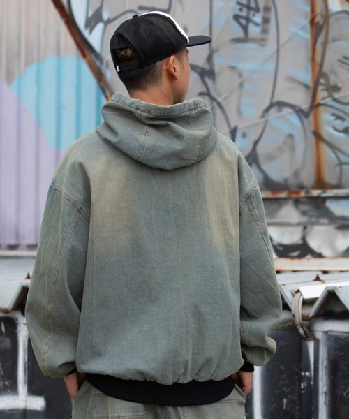 DC SHOES（ディーシーシューズ）の「DC SHOES メンズ 26 HOODED JACKET フーディジャケット アウター【2026年春夏モデル】/DCジップアップパーカー・フーディー（ブルゾン・メンズ・インディゴブルー/マルチ/ライトブルー/キャメル/ライトインディゴブルー・LARGE/X-LARGE/MEDIUM/SMALL）」の10枚目の写真