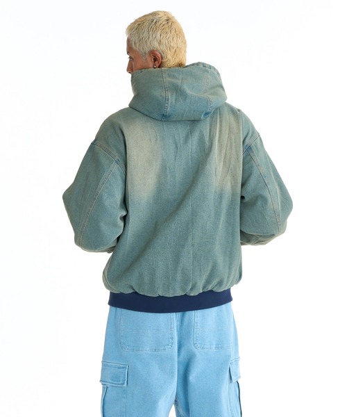DC SHOES（ディーシーシューズ）の「DC SHOES メンズ 26 HOODED JACKET フーディジャケット アウター【2026年春夏モデル】/DCジップアップパーカー・フーディー（ブルゾン・メンズ・インディゴブルー/マルチ/ライトブルー/キャメル/ライトインディゴブルー・LARGE/X-LARGE/MEDIUM/SMALL）」の9枚目の写真