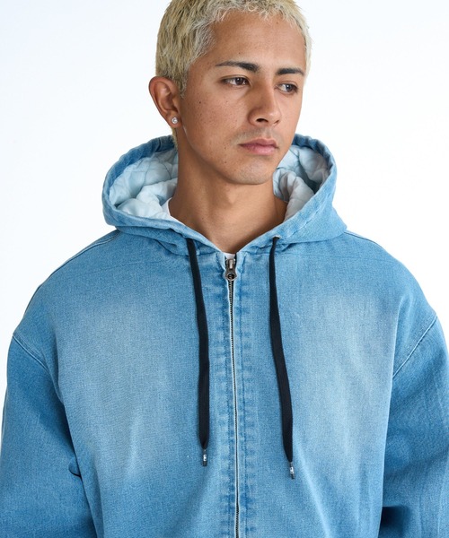 DC SHOES（ディーシーシューズ）の「DC SHOES メンズ 26 HOODED JACKET フーディジャケット アウター【2026年春夏モデル】/DCジップアップパーカー・フーディー（ブルゾン・メンズ・インディゴブルー/マルチ/ライトブルー/キャメル/ライトインディゴブルー・LARGE/X-LARGE/MEDIUM/SMALL）」の15枚目の写真