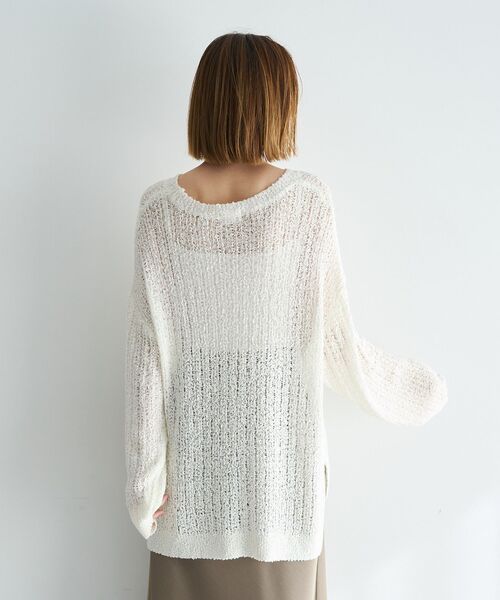 Editt by YECCA VECCA(エディットバイイェッカヴェッカ)の「ルーズニットプルオーバー(ニット/セーター・レディース・ピンク/その他7/アイボリー・FREE)」の17枚目の写真