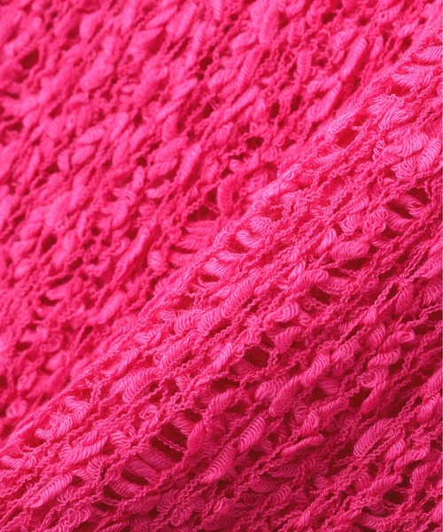 Editt by YECCA VECCA（エディットバイイェッカヴェッカ）の「ルーズニットプルオーバー（ニット/セーター・レディース・ピンク/その他7/アイボリー・FREE）」の12枚目の写真