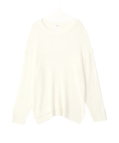 Editt by YECCA VECCA（エディットバイイェッカヴェッカ）の「ルーズニットプルオーバー（ニット/セーター・レディース・ピンク/その他7/アイボリー・FREE）」の14枚目の写真