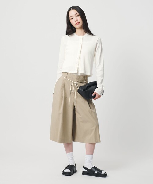 BEAUTY&YOUTH UNITED ARROWS(ビューティーアンドユースユナイテッドアローズ)の「コットン パターンメッシュ カーディガン ウォッシャブル(カーディガン/ボレロ・レディース・ピンク/ホワイト/ブラック/グレー系・FREE)」の10枚目の写真