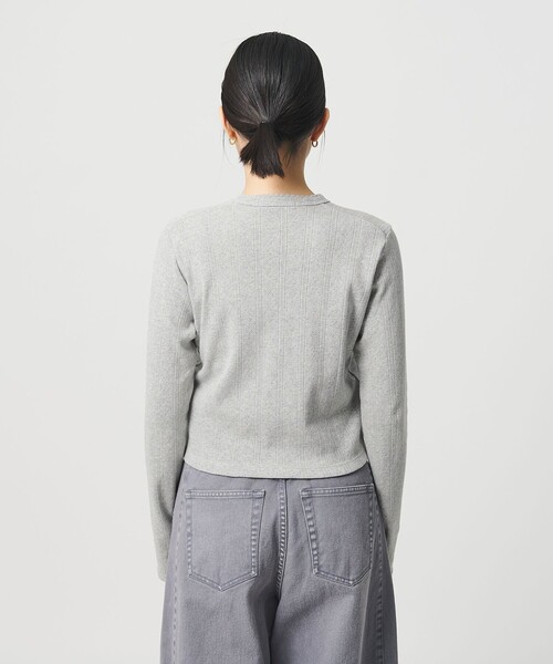 BEAUTY&YOUTH UNITED ARROWS(ビューティーアンドユースユナイテッドアローズ)の「コットン パターンメッシュ カーディガン ウォッシャブル(カーディガン/ボレロ・レディース・ピンク/ホワイト/ブラック/グレー系・FREE)」の19枚目の写真