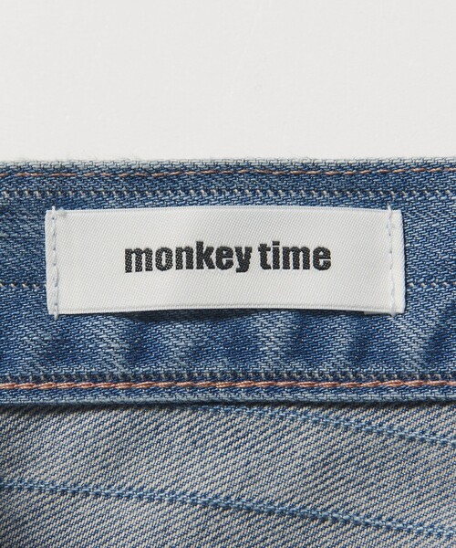 MONKEY TIME（モンキータイム）の「ドビー ストライプ デニム バギー パンツ（デニムパンツ・メンズ・ネイビー/ライトブルー・S/M/L/XL）」の12枚目の写真