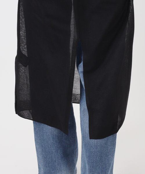 Spick & Span（スピックアンドスパン）の「シアーニットワンピース（ワンピース・レディース・ホワイト/ブラック・FREE）」の20枚目の写真