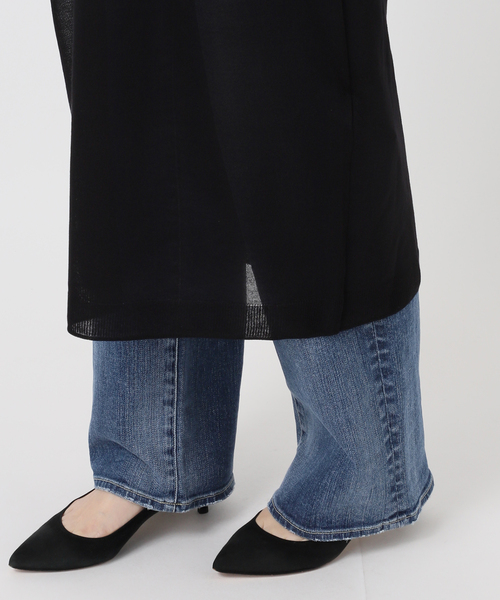 Spick & Span（スピックアンドスパン）の「シアーニットワンピース（ワンピース・レディース・ホワイト/ブラック・FREE）」の21枚目の写真