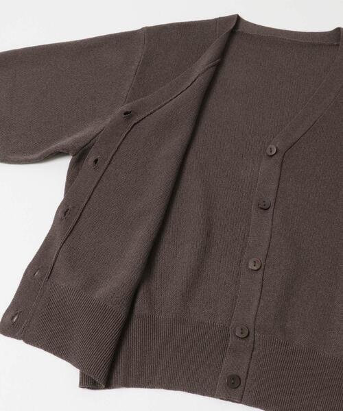 ITEMS URBANRESEARCH(アイテムズ アーバンリサーチ)の「Vネックハーフスリーブニットカーディガン(カーディガン/ボレロ・レディース・シルバー/ブラウン/イエロー系その他・FREE)」の14枚目の写真