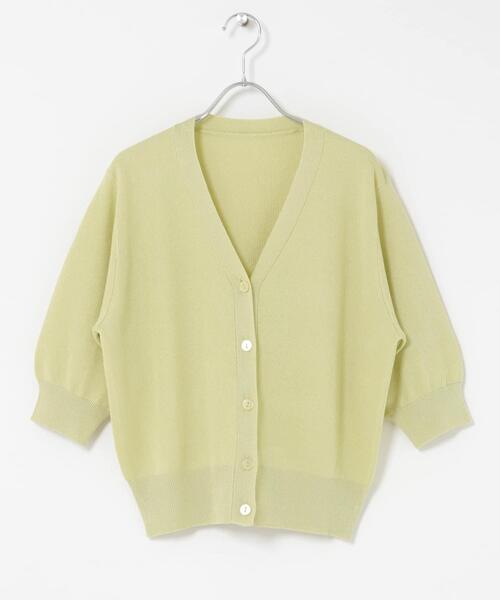 ITEMS URBANRESEARCH(アイテムズ アーバンリサーチ)の「Vネックハーフスリーブニットカーディガン(カーディガン/ボレロ・レディース・シルバー/ブラウン/イエロー系その他・FREE)」の22枚目の写真