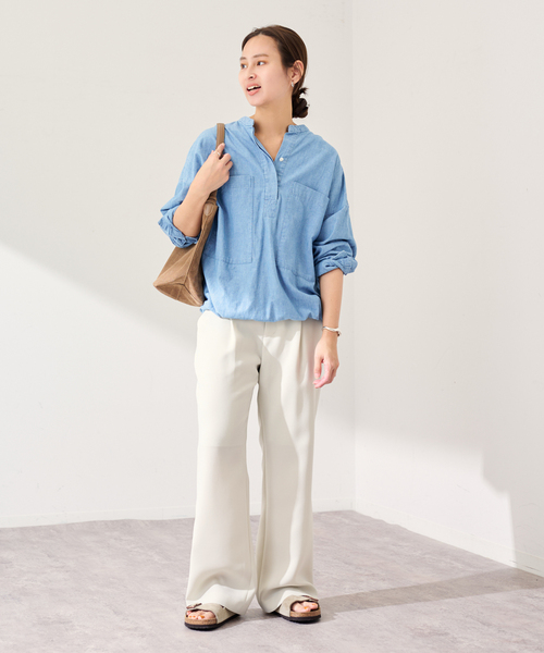 FRAMeWORK（フレームワーク）の「ライトダブルクロスイージースラックス（スラックス・レディース・ブラック/アイボリー/ベージュ・38/40/36）」の13枚目の写真