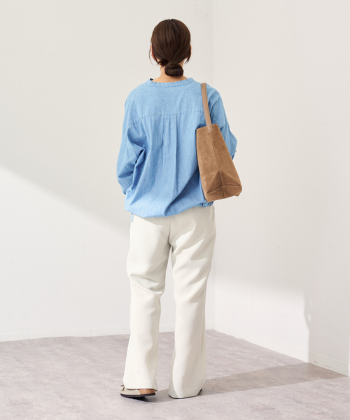 FRAMeWORK（フレームワーク）の「ライトダブルクロスイージースラックス（スラックス・レディース・ブラック/アイボリー/ベージュ・38/40/36）」の14枚目の写真