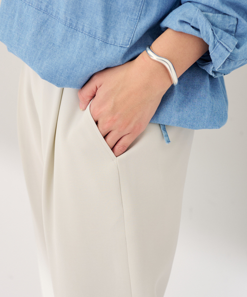 FRAMeWORK（フレームワーク）の「ライトダブルクロスイージースラックス（スラックス・レディース・ブラック/アイボリー/ベージュ・38/40/36）」の17枚目の写真