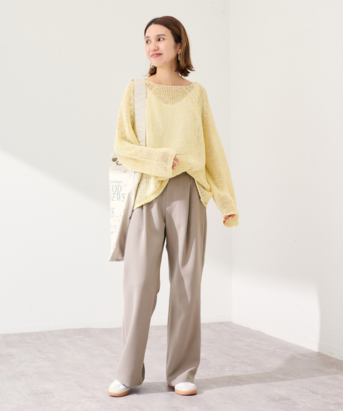 FRAMeWORK（フレームワーク）の「ライトダブルクロスイージースラックス（スラックス・レディース・ブラック/アイボリー/ベージュ・38/40/36）」の19枚目の写真