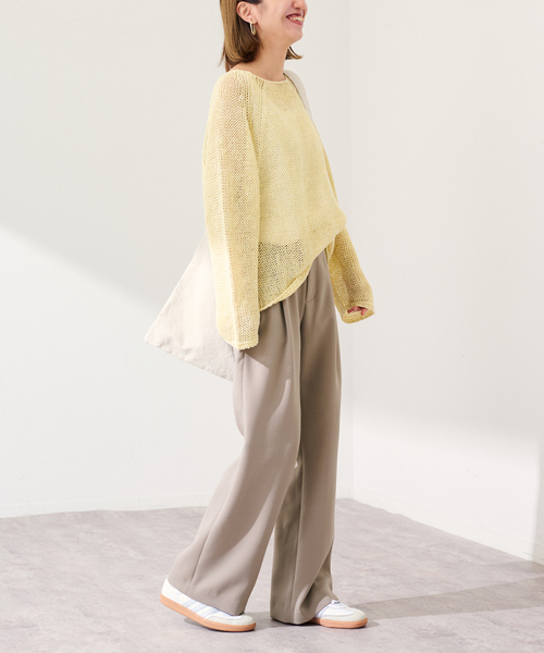 FRAMeWORK（フレームワーク）の「ライトダブルクロスイージースラックス（スラックス・レディース・ブラック/アイボリー/ベージュ・38/40/36）」の20枚目の写真