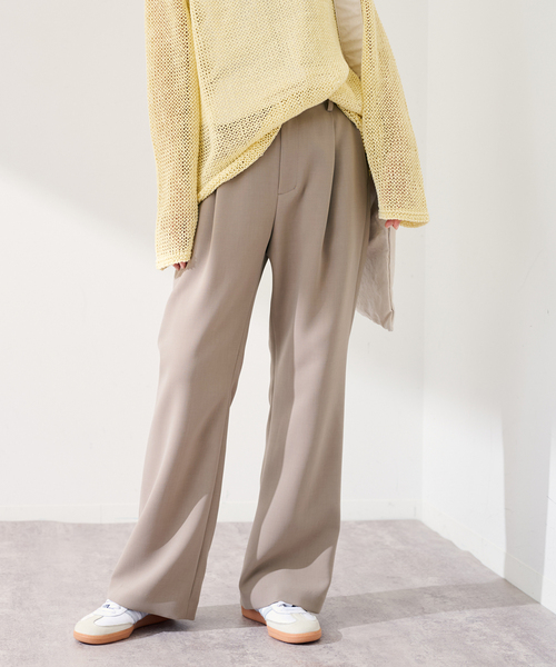 FRAMeWORK（フレームワーク）の「ライトダブルクロスイージースラックス（スラックス・レディース・ブラック/アイボリー/ベージュ・38/40/36）」の21枚目の写真