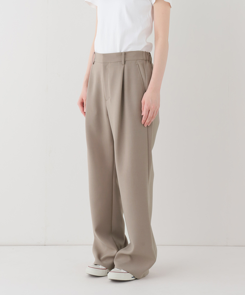 FRAMeWORK（フレームワーク）の「ライトダブルクロスイージースラックス（スラックス・レディース・ブラック/アイボリー/ベージュ・38/40/36）」の8枚目の写真