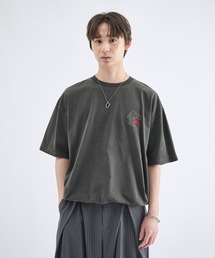 Remember.（リメンバー）の「ハートロゴ刺繍短丈ドローコードTシャツ / Heart Logo Embroidery Drawstring Short T-shirt（Tシャツ/カットソー）」
