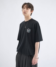 Remember.（リメンバー）の「ハートロゴ刺繍短丈ドローコードTシャツ / Heart Logo Embroidery Drawstring Short T-shirt（Tシャツ/カットソー）」