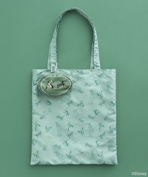 Disney(ディズニー)の「Disney/アソートポーチ付きエコバッグ(トートバッグ・レディース・グリーン/チャコールグレー/ブラウン/ピンク/ライトブルー/ラベンダー・FREE)」の3枚目の写真