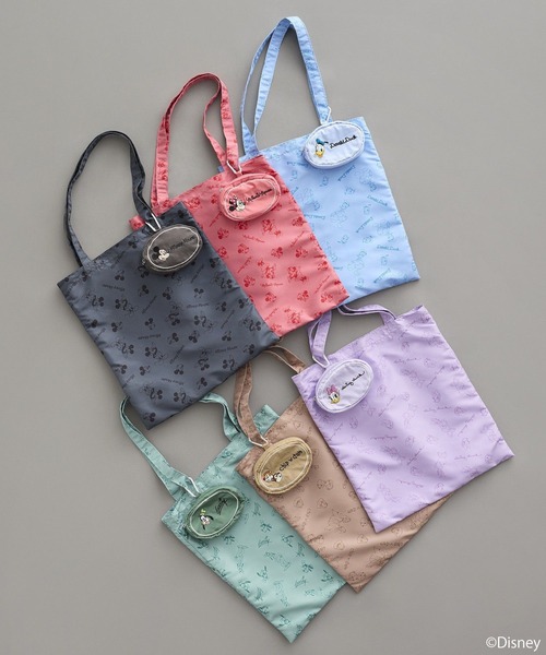Disney(ディズニー)の「Disney/アソートポーチ付きエコバッグ(トートバッグ・レディース・グリーン/チャコールグレー/ブラウン/ピンク/ライトブルー/ラベンダー・FREE)」の14枚目の写真