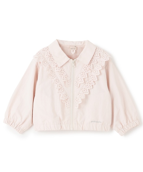 petit main(プティマイン)の「レースフリルブルゾン(ブルゾン・キッズ・ライトピンク/ブルー・80cm/130cm/120cm/110cm/100cm/90cm)」の10枚目の写真