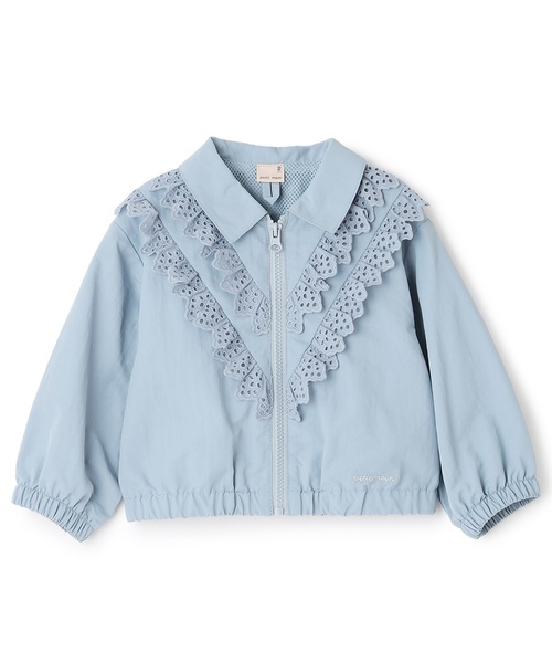 petit main(プティマイン)の「レースフリルブルゾン(ブルゾン・キッズ・ライトピンク/ブルー・80cm/130cm/120cm/110cm/100cm/90cm)」の11枚目の写真