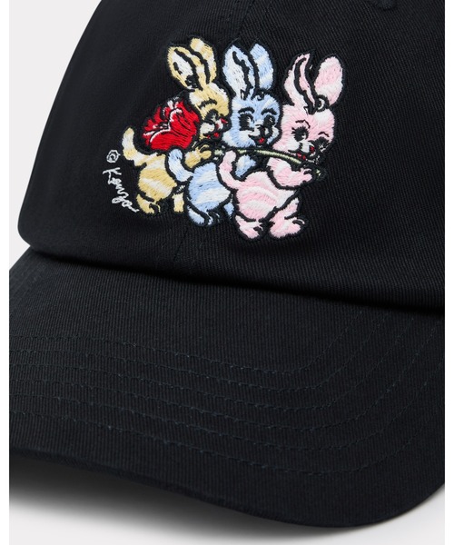 KENZO(ケンゾー)の「'KENZO Cartoon' エンブロイダリー コットン キャップ(キャップ・メンズ・ブラック系その他・ONE SIZE)」の3枚目の写真