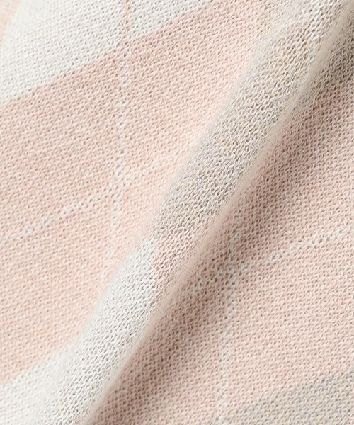 F i.n.t（フィント）の「エンブレム刺繍アーガイルニットベスト/fint フィント（ベスト・レディース・ライトピンク/ライトグレー・FREE）」の18枚目の写真