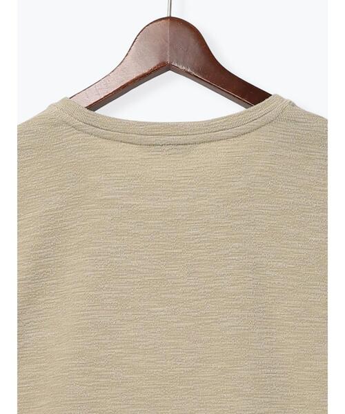 Te chichi(テチチ)の「スラブ天竺プルオーバー(Tシャツ/カットソー・レディース・チャコールグレー/オフホワイト/オリーブ・F)」の9枚目の写真