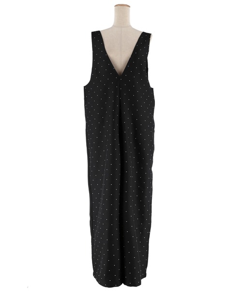 coca(coca)(コカ)の「ドットVネックオールインワン(つなぎ/オールインワン・レディース・ブラック/アイボリー・L/M)」の19枚目の写真